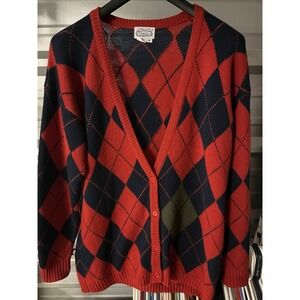 VTG The Villager Lambs Wool Cottage Core Button Cardigan Women's Size Medium